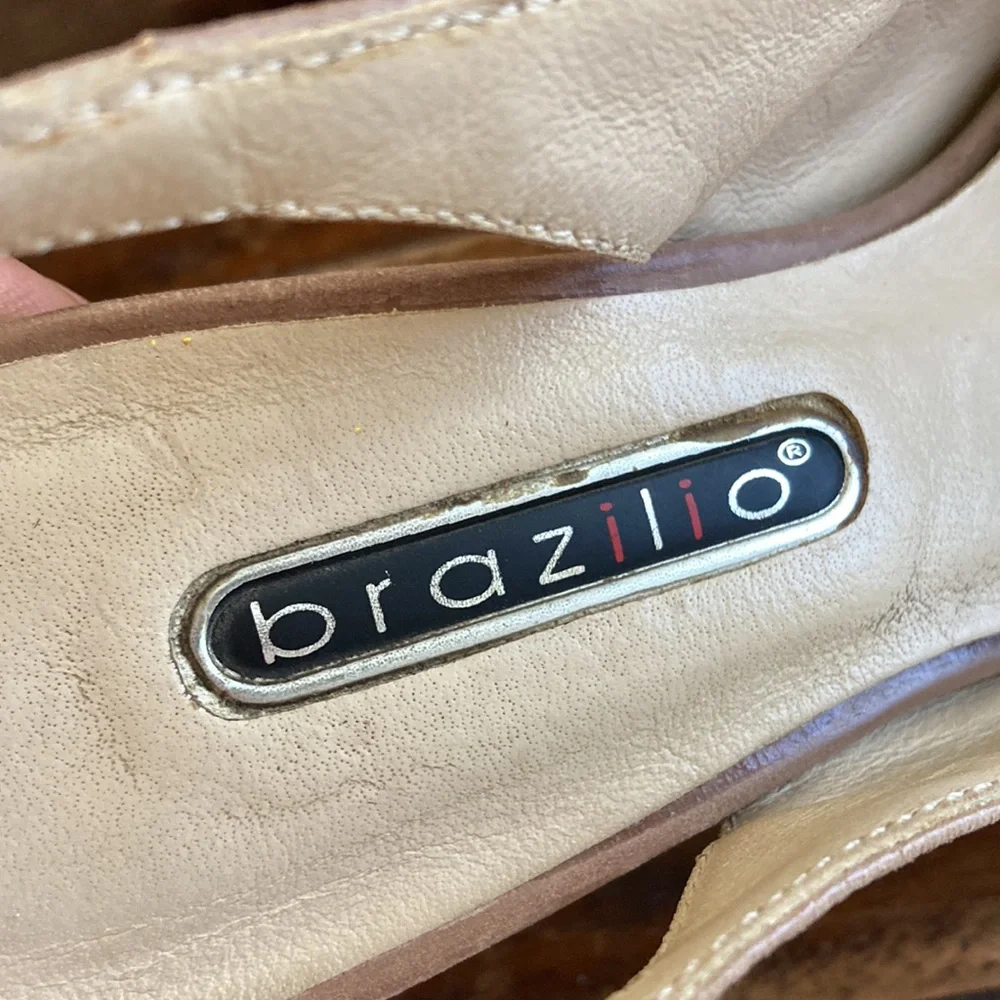 BRAZILIO platform heeled slingback Sandals - Picture 11 of 11
